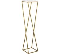 Howhomely Flower Stand White Gold 100 cm - tabouret à fleurs, colonne à fleurs moderne