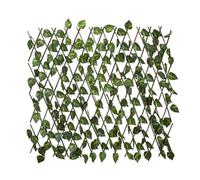 HowHomely | Haie artificielle 180 x 90 cm verte balcon brise-vue feuilles artificielles treillis décoration jardin terrasse flexible facile d'entretien montage