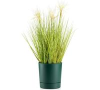 HowHomely | Jardinière Azalea - 17,5 cm - Plastique vert - Pots de fleurs - Résistant aux intempéries, Design élégant