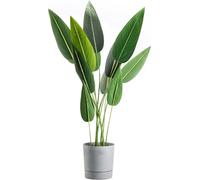 HowHomely | Jardinière Azalea, Béton gris - 22 cm - Pots de fleurs - Résistant aux intempéries, Cache-pot élégant