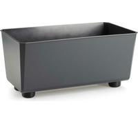 HowHomely | Jardinière - Salvia - 28,5x17 cm - Anthracite - Design minimaliste - Résistant aux intempéries