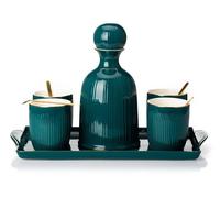 Howhomely Karafee + Tablett + Cups Kendi Green