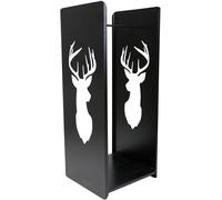Howhomely panier à bois moderne, noir, bois de cerf