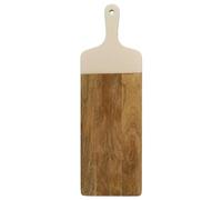 HowHomely Plateau de service, 58 x 19 cm, en bois de manguier, plateau de buffet, plateau à fromage, planche décorative en bois au look bohème, idéal pour le petit déjeuner, le dîner, les tapas et les