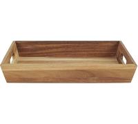 HowHomely | Plateau de service - RUSTIC - Bois d'acacia - 32 x 23 cm - Design élégant - Accessoires de cuisine
