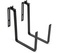 HowHomely | Porte-plat de fleurs en métal - pour jardinières - Bouquet - Noir - Stable et peu encombrant - Accessoires pour balcon