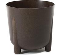 Howhomely Pot de fleurs 25cm de hauteur - Pot de plantes Plastique brun foncé