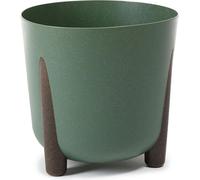 HowHomely Pot de fleurs 28cm de hauteur - Jardinière verte - Pot de fleurs en plastique