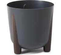 HowHomely Pot de fleurs 32cm de hauteur - Jardinière Anthracite - Pot de fleurs en plastique