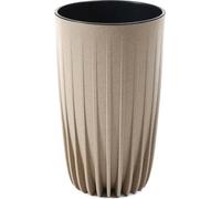 Howhomely Pot de fleurs haut 51cm - Pot de plantes haut - pot épais brun clair