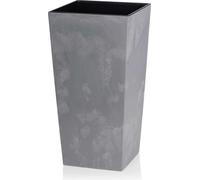 HowHomely Pot de fleurs Porto 46,5 cm de hauteur, bac à plantes, gris Cache-pot pour jardin balcon