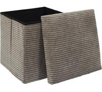 HowHomely Pouf marron Pouffe 38 x 38 x 38 cm Puff