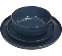 HowHomely set d'assiettes 12 pièces bleu Assiette repas céramique Boho