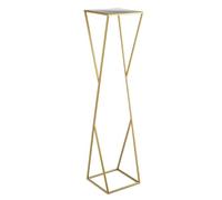 HowHomely Support à fleurs en métal 100 x 24 cm - Support à fleurs solide et minimaliste - Support pour plantes doré pour la décoration de la maison comme le salon ou la chambre à coucher