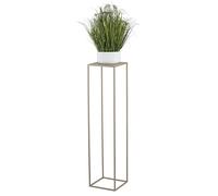 HowHomely Support de fleurs en métal beige - 100 cm de haut - Solide et robuste - Support de plantes pour la décoration dans le salon, la chambre à coucher ou le bureau