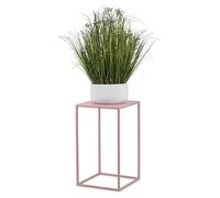 HowHomely Support de fleurs en métal rose - 40 cm de haut - Solide et robuste - Support pour plantes pour la décoration dans le salon, la chambre à coucher ou le bureau