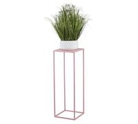 HowHomely Support de fleurs en métal rose - 70 cm de haut - Solide et robuste - Support de plantes pour la décoration dans le salon, la chambre à coucher ou le bureau