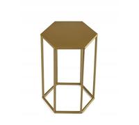 HowHomely Support de plantes moderne en métal - 40 cm - Hexagonal doré