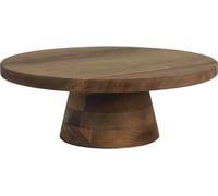Howhomely | Support de service en bois - Patera élégant - Acacia Naturel - Style Rustique - Idéal Pour Les Gâteaux Et Les Desserts