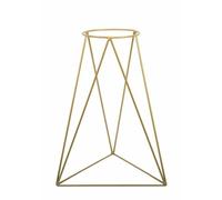 HowHomely Support moderne en métal pour plantes - 90 cm - Doré