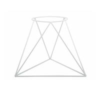 HowHomely Support moderne en métal pour plantes Blanc 40 cm