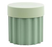 HowHomely Table basse 36 x 36 x 37 cm - Design vert - Table d'appoint légère en plastique avec surface brillante - Élément décoratif