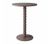 HowHomely Table basse d'appoint ronde beige 35 x 35 x 50 cm petite table design colonne bois MDF table de salon table de chevet moderne style loft décoratif