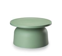 HowHomely Table basse ronde 37 x 67 cm verte | Petite table d'appoint moderne | Table basse pour salon | Table basse de salon Loft Décoration moderne