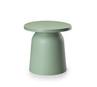 HowHomely Table basse ronde 47 x 46 cm verte | Petite table d'appoint moderne | Table basse pour salon | Table basse de salon Loft Décoration moderne
