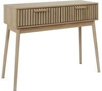 HowHomely | Table console - 35x80x100 cm - beige Table d'appoint - Déco