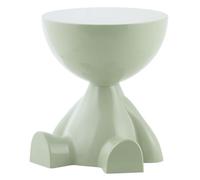 HowHomely Table d'appoint 36 x 36 x 41 cm - Design menthe - Table latérale légère en plastique avec surface brillante - Table basse - Table de chevet - Élément décoratif