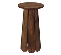 HowHomely Table d'appoint décorative en bois - Table de salon moderne - 30 x 30 x 55 cm - Design scandinave - Style naturel