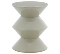 HowHomely Table d'appoint - Table basse moderne - Gris - Minimaliste - Pour canapé - Table de chevet - Table basse - Table de rangement - En plastique - Forme géométrique - Compact - Salon