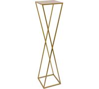 Howhomely Tabouret de fleurs en métal doré 100 cm - flower stand, flower column tall