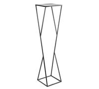 Howhomely Tabouret de fleurs en métal noir 100 cm - flower stand, flower column modern