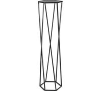 Howhomely Tabouret de fleurs en métal noir 100 cm - flower stand, flower column tall