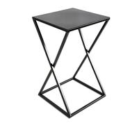 Howhomely Tabouret de fleurs en métal noir 40 cm - flower stand, flower column modern