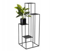 HowHomely Tabouret pour plantes - En métal - 110 cm - Quatre niveaux avec filet - Tabouret à fleurs en métal - Beaux ornements - Colonne de fleurs - Tabouret pour plantes - Tabouret pour plantes