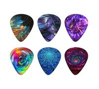 Howilath Art Punk Médiators en métal pour guitare acoustique, électrique ou basse 0,96 mm