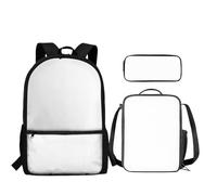 Howilath Ensemble sac à dos et sac à déjeuner 3 en 1 pour enfant, Personnalisable.