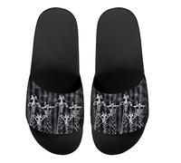 Howilath Giraffe Family Sandales de confort pour femmes, sandales plates en EVA, lunettes de soleil Girafe grise à bout ouvert, chaussures d'été à talons bas EU 43