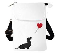 Howilath Mini sac à bandoulière pour femme et fille, sac à bandoulière pour téléphone portable, pochette à langer, Teckel