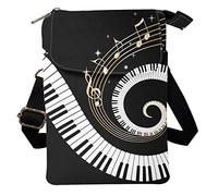 Howilath Mini sac à bandoulière pour femme et fille, sac à bandoulière tendance, petit sac à bandoulière, pochette à monnaie portable, Note de musique.