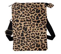 Howilath Sac à bandoulière tendance pour femme, petit sac à bandoulière portable pour le shopping, les voyages, pochette décontractée pour téléphone portable, Imprimé léopard