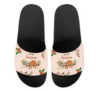 Howilath Sloth - You Are Awesome Womens Mens Pantoufles De Bain Slides Salle De Bains Piscine Antidérapant Séchage Rapide Summer House Pantoufles Comfy Girls EU 37