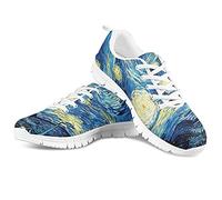 Howilath Starry Night - Van Gogh Femmes Chaussures Marche légères Chaussures Vacances décontractées EU 38