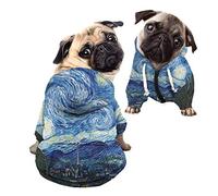 Howilath Sweat à capuche pour chien et chat avec fermeture éclair et chapeau pour chiens de petite, moyenne et grande taille - M