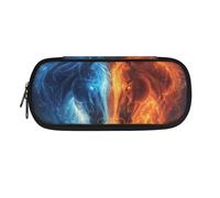 Howilath Trousse à crayons et trousse à crayons pour filles adolescentes avec fermeture éclair, Cheval multicolore, Organiseur de sac