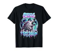 Howl at the Moon Graffiti Wolf Urban Art Design T-Shirt