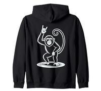 Howler Monkey Punk Rock Rocker Heavy Metal Sweat à Capuche